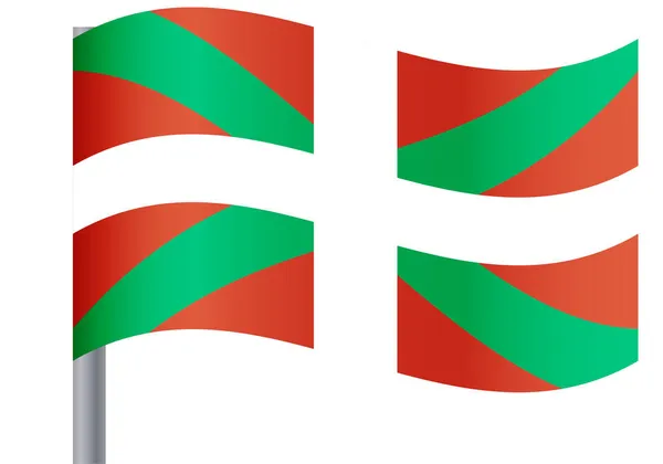 Vlag Van Euskadi Baskenland — Stockvector