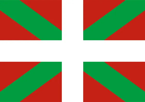 Vlag Van Euskadi Baskenland — Stockvector