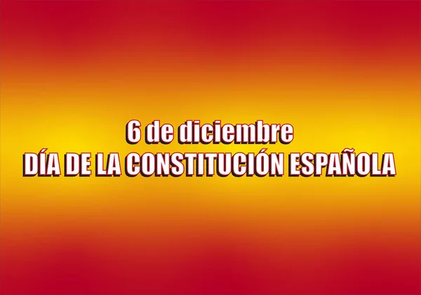 День Конституції Іспанії Грудня Прапором Іспанії Градієнті — стоковий вектор