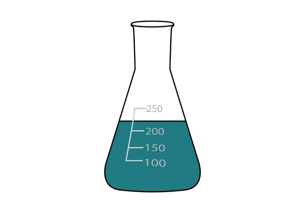 Reagenzglas Mit Bakterien Oder Viren Labormaterial — Stockvektor