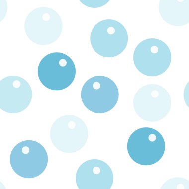 Beyaz arkaplanda mavi tonlarda kabarcıkların kare deseni