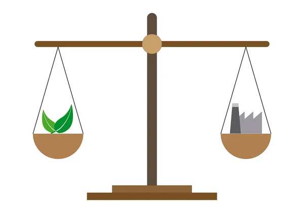 平衡进入环境和行业 — 图库矢量图片