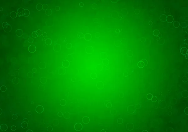 带有圆形和渐变闪光的绿色背景 — 图库照片