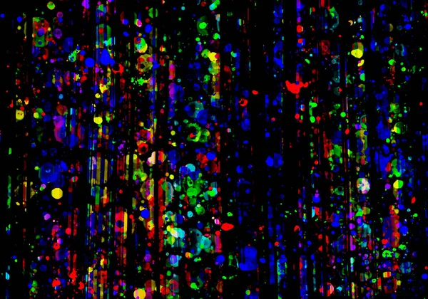 Feestelijke Gekleurde Gordijn Zwarte Achtergrond Confetti — Stockfoto