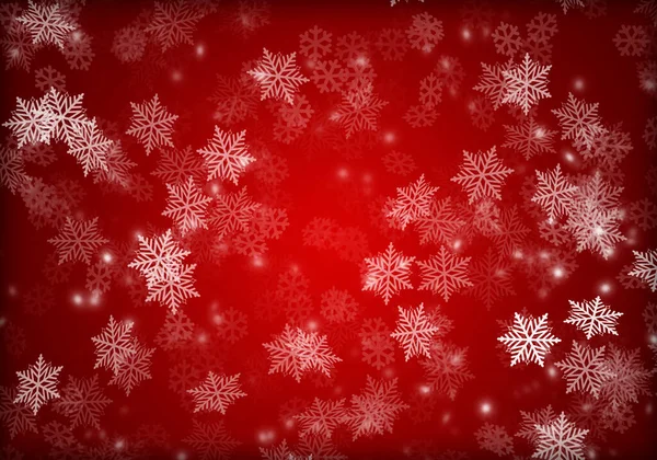 Christmas Snowflakes Red Gradient Background — Stock Photo, Image