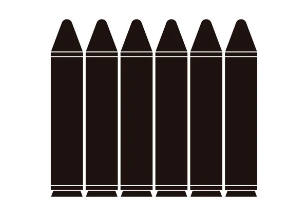 Geschosse Schwarzes Symbol Auf Weißem Hintergrund — Stockvektor