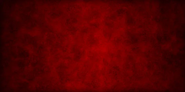Red wall background with dark spots.