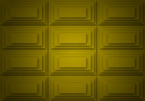 Yellow Wall Background Overlapping Rectangles — Foto Stock