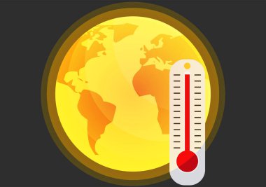 Küresel ısınmadan dolayı dünya ısınıyor.