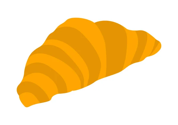 Croissant Ikon Fehér Háttér — Stock Vector