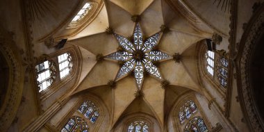 İspanya, Burgos Katedrali 'nin iç kasası..