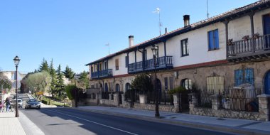 Burgos, İspanya 'nın eski ve eski sokakları.