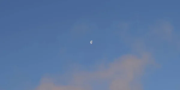 Sky Background Dusk Moon — Zdjęcie stockowe