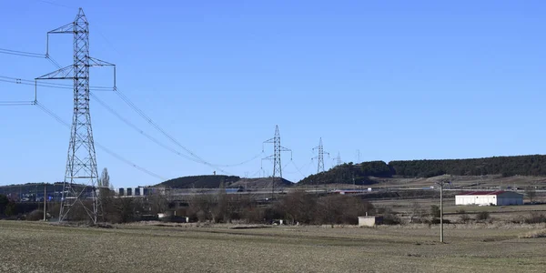 Panoramic View Crop Fields Burgos Spain — Stok fotoğraf