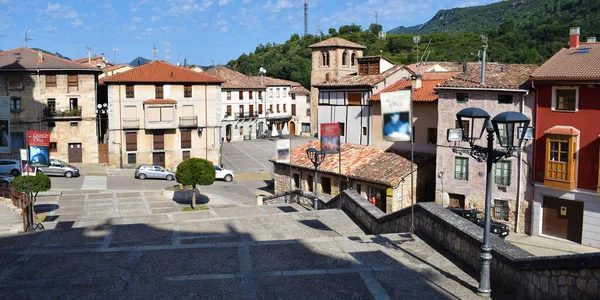 Panoramiczny Widok Ulice Domy Burgos — Zdjęcie stockowe