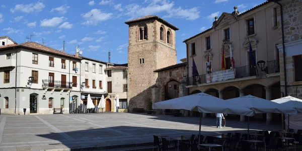 Panoramatický Pohled Ulice Domy Burgos — Stock fotografie