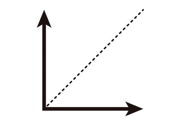 Статистична Діаграма Чорна Піктограма Білому Тлі — стоковий вектор