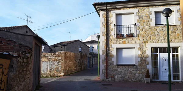 Přehled Vesnických Domů Burgosu Španělsko — Stock fotografie