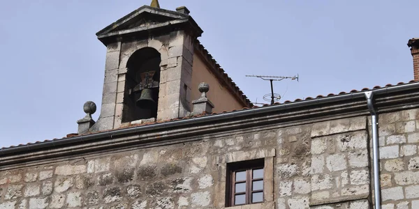 Antiguo Palacio Fondo Con Ático Piedra — Foto de Stock