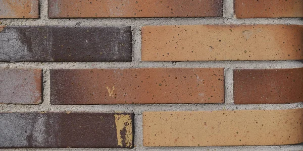Hintergründe Orangefarbener Ziegel Einer Mauer — Stockfoto