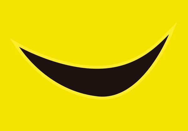 Κίτρινο Φόντο Χαμόγελο Ευτυχίας Και Χαράς — Διανυσματικό Αρχείο