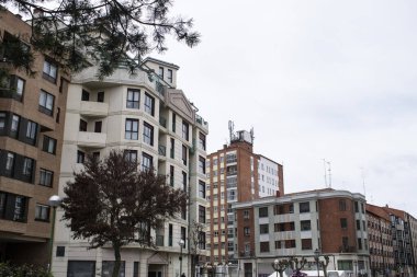 Burgos, İspanya 'da apartman blokları.