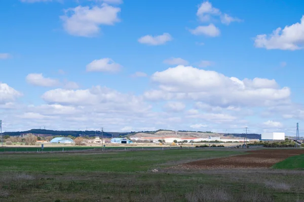 Farmářská Krajina Jaře Dne — Stock fotografie