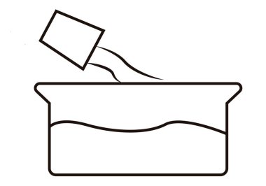 Cam dökümlü siyah kabın simgesi..