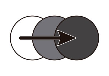 Şeffaflık veya matlık ayarlama siyah simgesi.
