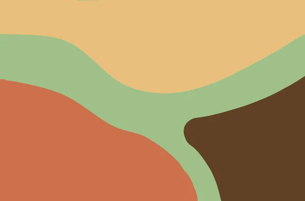 背景为绿色 橙色和褐色 — 图库照片