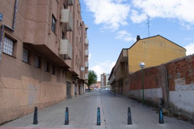 Burgos, İspanya 'nın sokakları ve binaları.