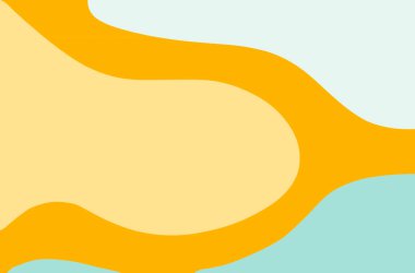 Mavi, sarı ve turuncu noktalar arka plan.