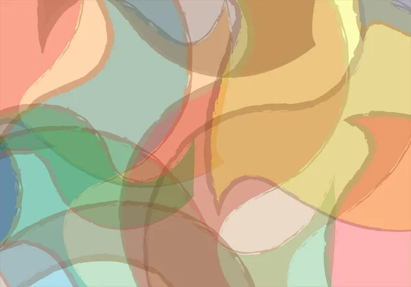 Fondo Formas Abstractas Varios Tonos Transparentes Rojo Amarillo Verde Azul — Vector de stock