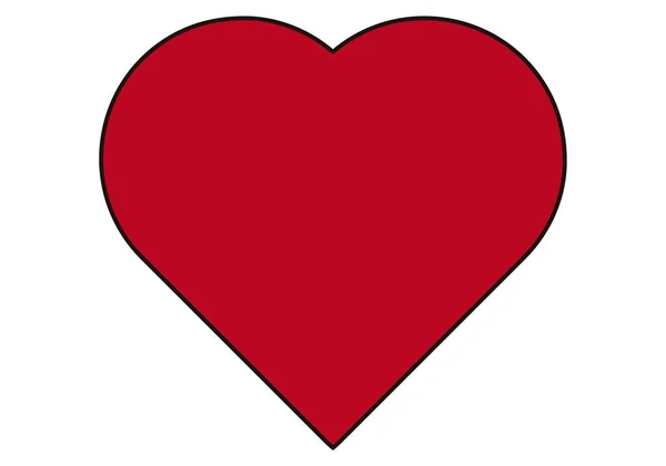 Amour Rose Rouge Fond Coeur — Image vectorielle