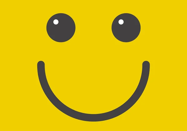 Κίτρινο Φόντο Χαρούμενο Χαμόγελο — Διανυσματικό Αρχείο
