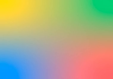 Mavi, yeşil, kırmızı, sarı ve pembe renklerle kademeli arkaplan.