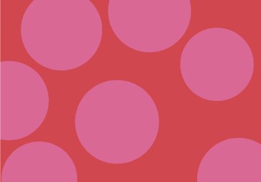 Koyu pembe arka planda pembe daireler.