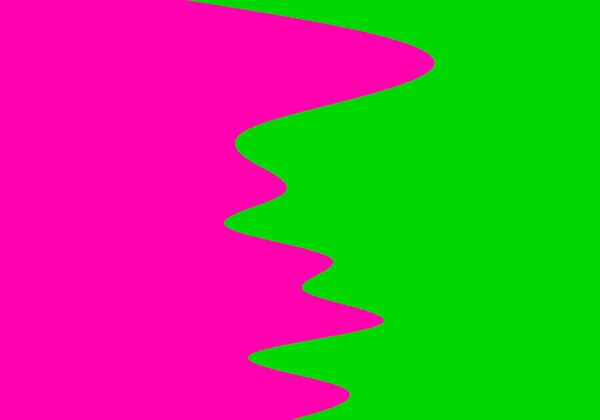 Rosa Verde Horizontais Formas Curvas Fundo — Fotografia de Stock