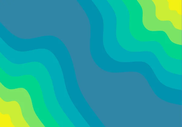 Blue Green Background Wavy Shapes — стоковое фото