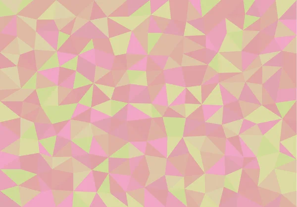绿色和粉色低矮三角形背景 — 图库照片