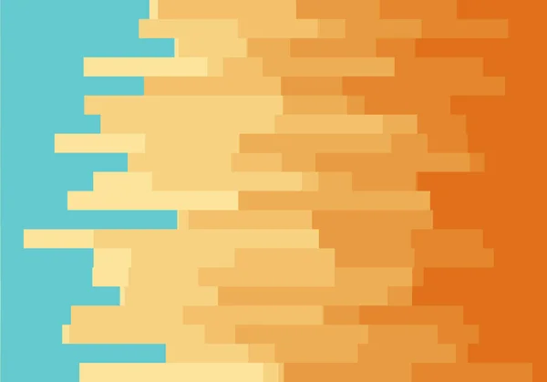 Horizontal Layered Background Blue Orange Color Bars — Foto Stock