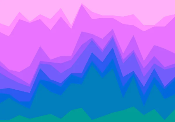 Purple Green Mountains Layers Background — Stockfoto