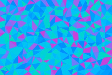 Mavi ve mor olarak düşük poligonal ve çokgen arkaplan.