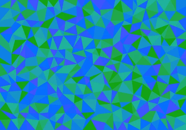 Üçgenlerin yeşil ve mavi düşük polimer arkaplanı.