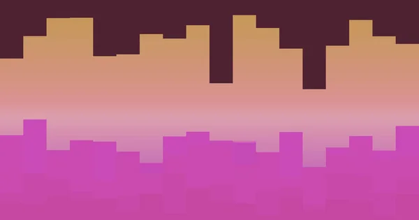 Pink Purple Skyline Background — Foto Stock