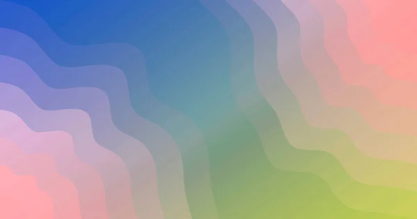 Background Wavy Layers Blue Pink Green Color Gradient — Stockfoto