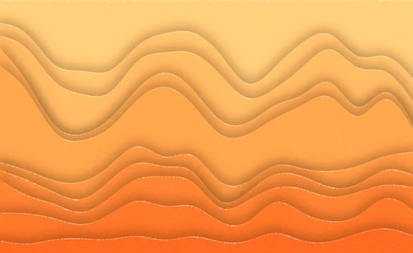 Orange Wavy Overlapping Layers Background — Foto de Stock