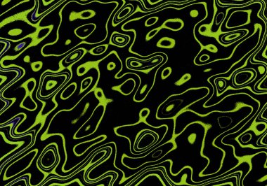 Düzensiz şekiller arkaplan siyah ve parlak neon yeşil