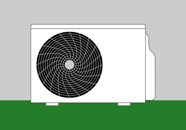 Pompe Chaleur Énergie Thermique Renouvelable Energies Alternatives — Image vectorielle
