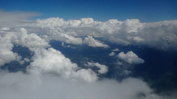 Yaz Bulutlu Hava Görüntüsü — Stok fotoğraf